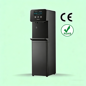Purificateur d'eau à osmose inverse alcaline avec distributeur automatique chaud/froid, cadre en plastique, sur pied, filtre domestique, 2 robinets d'eau - Product Image 1