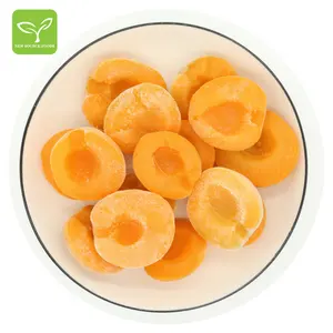 Iqf-fruta pelada de albaricoque, fruta pelada, mitades heladas, novedad China