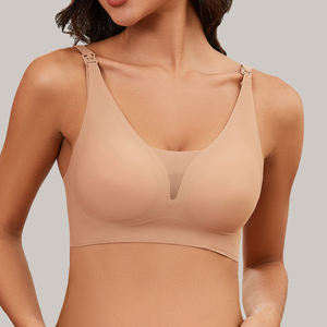 S <span class=keywords><strong>M</strong></span> L XL toptan uyku jöle şerit yapıştırılmış konfor gebelik annelik dikişsiz emzirme hemşirelik sutyen - Product Image 2