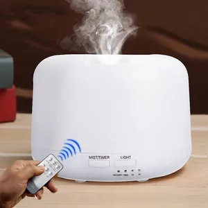 300ml Aromathérapie Huile Diffuseur Humidificateur D'air avec 7 Couleurs Changeantes LED Lumières Arôme Diffus pour La Maison De Brouillard À Ultrasons