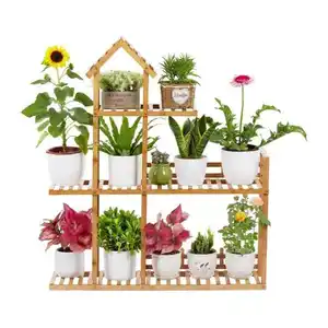Подставка для растений, подставка для цветочных горшков, многоярусная подставка для растений с колесами