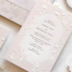 Fabricante mayorista de tarjetas de invitación de boda europeas y americanas con relieve hueco, invitaciones de bendición, tarjetas de felicitación - Product Image 5