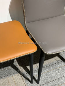 Silla de Comedor de Cuero Moderna y Lujosa con Respaldo Ajustable y Extensible, Color Personalizable - Muebles para el Hogar - Product Image 4