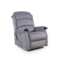 Fauteuil inclinable électrique en tissu doux avec poche latérale pour personnes âgées, idéal pour le salon à la maison