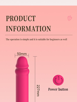 USB-Aufladbarer G-Punkt-Massagestab mit 21 Frequenzen aus Medizinischem Silikon IPX7 Wasserdicht für Frauen-Masturbation