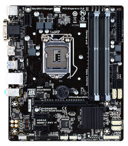 Original GIGABYTE B85M-DS3H Motherboard für 4. Generation Intel I5 I3 CPU Desktop <span class=keywords><strong>M</strong></span>-ATX B85 4 DDR3-Steckplätze 32GB LGA1150 für HDMI USB3.0 - Product Image 1