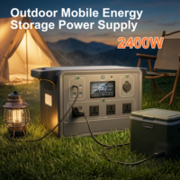 Centrale Électrique Portable Extérieure 700W 1200W 2KW 2400W 3KW LiFePO4, Générateur Solaire MPPT à Onde Sinusoïdale Pure pour Camping, VR, Maison, Blackout