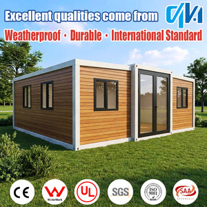 Casa Contenedor Expandible Prefabricada de 20 Pies y 40 Pies, Panel Sándwich de Acero, <span class=keywords><strong>Dos</strong></span> Dormitorios, Diseño Moderno para Oficina en Casa - Product Image 4