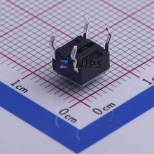 STP-1230A Tactile Switch Through hole Component (THT)-4P,6x6mm Switch Single Pole Single Throw Round Button 1.6N Through Hole - Product Image 2
