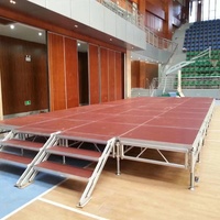 Mesa de Truss Portátil para Exteriores de Aleación de Aluminio y Vidrio de 4 pies x 8 pies (1.22 x 2.44 m), Cuadrada, con Certificación TUV, para Eventos, Conciertos, Exhibiciones de Autos