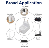 Adaptateur secteur 24W 24V 1A, prise EU, certifié UL FCC CE CB, alimentation à découpage AC/DC, transformateur pour routeur, CCTV, éclairage LED