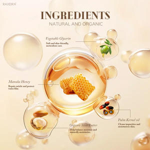 Etiqueta privada Orgánica Miel Perfumado Baño Jabón hecho a mano Cosméticos Suave Respetuoso con la piel Precio barato <span class=keywords><strong>Barra</strong></span> de jabón de miel personalizada - Product Image 4