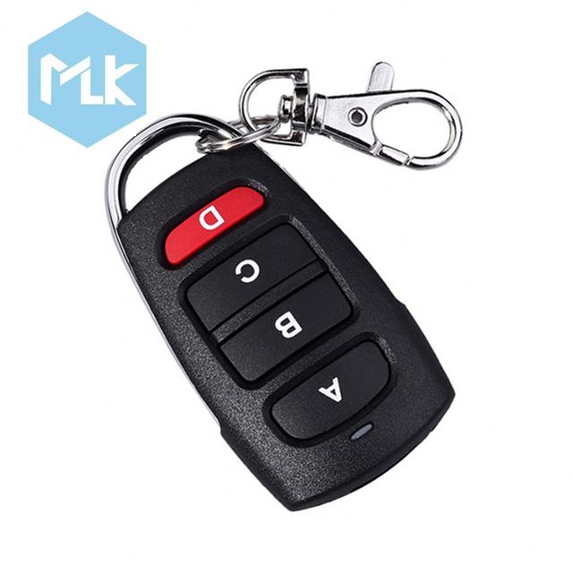 MLK 433.92MHz RF 4 Channel Duplicator Copy Code Learning Code by Face to Face Wireless Remote Control for Door Garage