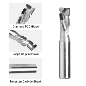 Jialing carbure monobloc <span class=keywords><strong>CNC</strong></span> Compression Bit 3/8 tige bois haut vers le bas coupe PCD routeur <span class=keywords><strong>Bits</strong></span> nidification spirale affleurante garniture Compression Bit - Product Image 6