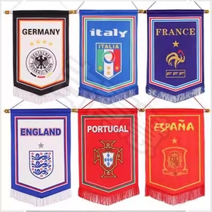 Drapeaux d'échange pour événements sportifs, soutenant les équipes nationales/clubistes/scolaires, personnalisables, couleurs vives, polyester résistant à la décoloration - Product Image 4