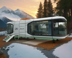 Hotel Prefabricado <span class=keywords><strong>de</strong></span> Lujo Móvil Moderno en Contenedor Expandible <span class=keywords><strong>de</strong></span> 40 pies para Habitaciones Cápsula Espacial, Talleres Pequeños y Oficinas - Product Image 1