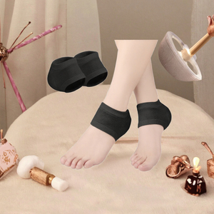 Kaus kaki reparasi tumit terbuka wanita, <span class=keywords><strong>Gel</strong></span> rajut kaki retak tanpa jari melembabkan untuk kaki kering keras retak - Product Image 2