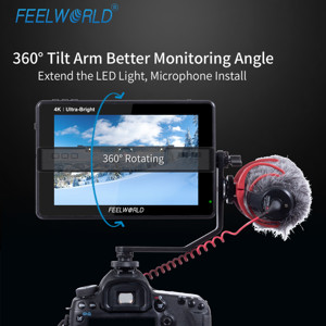 Feelworld lut7s máy ảnh màn hình W/ 3D LUT màn hình cảm ứng 2200nits DSLR lĩnh vực Màn hình 4K HDMI 3G-SDI số lượng lớn nhà máy đặt hàng - Product Image 5