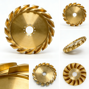 Custom Material Turbo Disk & Vanes - IATF16949 Approved, 0.001mm Precision for <b>Machinery</b> & Engine Parts - Product Image 1