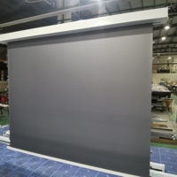 NUEVO tipo 120 "Empotrado en techo Colgando Tab Tensión Pantalla de proyección eléctrica con gatillo remoto 110
