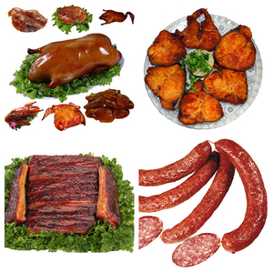 Tự Động Thép Không Gỉ Gas Loại Xúc Xích Chữa Khỏi Thịt Khói Lò Động Cơ Thịt Lợn Thịt Bò Cá Hút Thuốc Thương Mại Sử Dụng Máy Hút Thuốc - Product Image 2