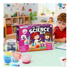 Kit d'activités scientifiques et d'expériences STEM DIY pour enfants - Laboratoire de chimie éducatif, découverte pratique, apprentissage sûr et jouets réactifs amusants - Product Image 1