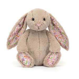 Middelgrote knuffel Blossom Beige Bunny Petal Pluche Speelgoed Schattige Knuffelkonijn Zachte Poppen Perfect als Verjaardagscadeau - Product Image 1