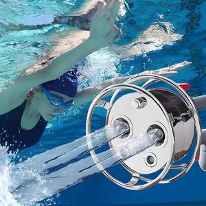 Dispositivo de entrenamiento de natación contracorriente de acero inoxidable de nuevo diseño con bomba de agua para casa de natación, piscina, chorro y contracorriente - Product Image 4