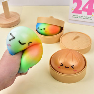 Cross-border E-commerce Giant Steamed Bun Squeezing Toy Colorful Emoji Design Stress Relief Fidget Toy For Adults And <b>Kids</b> - Product Image 5