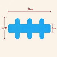 Pita Kinesiologi Pra-Potong 30cmX13.7cm Pita Otot Tendon Achilles Pita Penopang Otot Tahan Air Elastis Pita Olahraga Bernapas