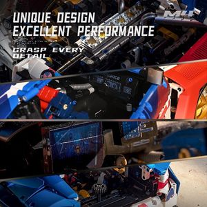 JD040 Track Edition Super Sports Car 1:8 Scale ABS Plastic 40-Piece Simulation Linkage High-Difficulty Small Particle Assembly - Product Image 6