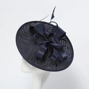 Nouveau femmes plume Widebrim Sinamay <span class=keywords><strong>cheveux</strong></span> accessoires <span class=keywords><strong>Vintage</strong></span> Derby Kentucky <span class=keywords><strong>mariage</strong></span> église fête Fascinator <span class=keywords><strong>bandeau</strong></span> - Product Image 2