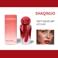 Gloss à lèvres velouté longue durée SHAQINUO OEM Private Label, rouge à lèvres liquide mat anti-transfert