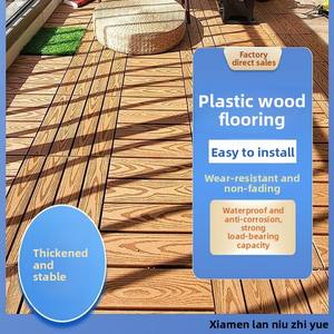 Ubuild - Suelo de Madera Plástica Resistente, Tipo Roble, Cuadrado, Encastrable, para Exteriores, Balcón, Jardín, <span class=keywords><strong>Terraza</strong></span>, Autoinstalable, para Renovación - Product Image 5