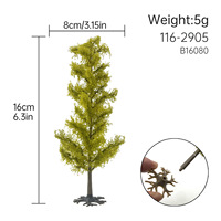 Arbre modèle en pin à l'échelle HO et N, arbre de paysage miniature, matériau DIY pour diorama ferroviaire et table de sable