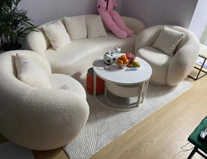 <strong>Small</strong> Teddy Boucle Lounge Leisure Relax Accent Arm Chair Upholster Modern Luxury Single Sofa Living Room <strong>Armchair</strong> - Product Image 6