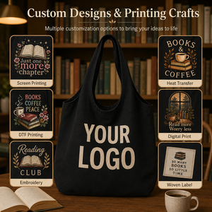 Kit <span class=keywords><strong>de</strong></span> Regalo para Eventos <span class=keywords><strong>de</strong></span> Librerías, Bolsa <span class=keywords><strong>de</strong></span> Lona con Asa Larga y Logotipo Personalizado, 34x39cm, Bolsa <span class=keywords><strong>de</strong></span> Compras Reutilizable Estética, Regalos para Bibliotecas y Librerías, Logotipo Personalizado - Product Image 3