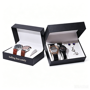 Ensemble de Montres de Luxe pour Couples Homme et <span class=keywords><strong>Femme</strong></span> Vitrine Rotative avec Support en PU et Métal Montres de Luxe Abordables Produit de Dongguan - Product Image 2