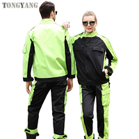 Vêtements de travail TONGYANG pour hommes et femmes, manches longues, uniforme de travail pour atelier automobile, combinaison de travail pour mécaniciens