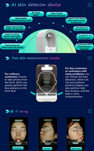 Smart Magic Mirror Skin Analyzer 3D AI Face Diagnostics Facial Observe <b>Scanner</b> Machine - Product Image 4