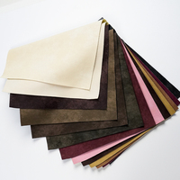 Tissu en cuir artificiel PU gaufré brillant rétro bicolore, épaisseur 0,7 mm, largeur 54/55 pouces, anti-moisissure, anti-boulochage, résistant à l'abrasion