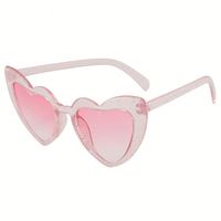 Lunettes de soleil cœur rose brillant, idéales pour les fêtes et les mariages – Nouveauté très prisée