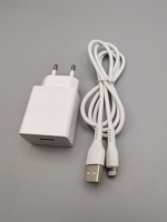 Adaptateur de charge rapide B2euL 2.4A, chargeur USB, câble de type C, prise EU, 5V 12W, téléphones mobiles, écouteurs, appareil photo, voyage, tension Hotriple