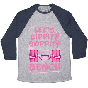 Let's Bippity Boppity Bench Unisex Tri-Blend <b>Baseball</b> <b>Tee</b> - Product Image 1