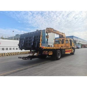 Camion de <span class=keywords><strong>remorquage</strong></span> à plateau plat FOTON 4x2 avec grue de 10 tonnes, camion de dépannage routier - Product Image 5