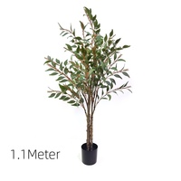 Indoor Home Office Dekor Künstlicher Topfbaum mit Pflanzer Seiden pflanzen Natürliches Grün für stilvolle Innenräume