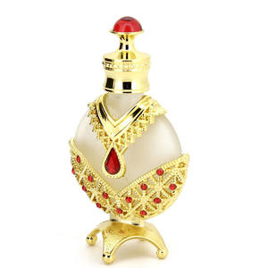 Elegante Botella de Perfume de Vidrio Antigua en Forma de Corazón con Varilla de Vidrio - Product Image 3