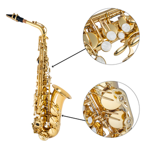 Saxophone alto Eb, instrument à vent en laiton, saxophone alto, saxophone alto complet - Product Image 2
