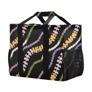 Hawaii Puakenikeni Custom <b>Extra</b> <b>Large</b> Foldable Laundry Tote Collapsible Storage Basket for Dirty Clothes Utility Tote Bag - Product Image 1