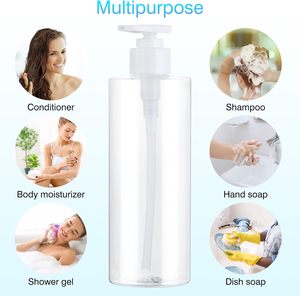 250ML Clear PET Lotion <b>Bottle</b> with <b>Pump</b> Cylinder Shampoo <b>Bottle</b> Lotion <b>Dispenser</b> <b>Bottle</b> - Product Image 5